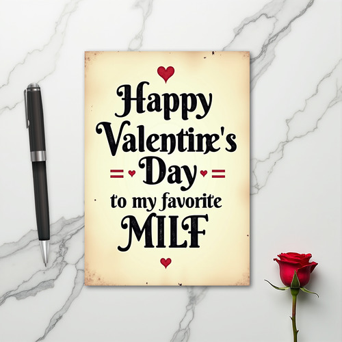 Happy Valentines Day Milf Card