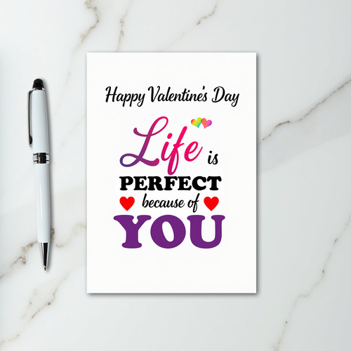 Happy Valentines Day Perfect Card