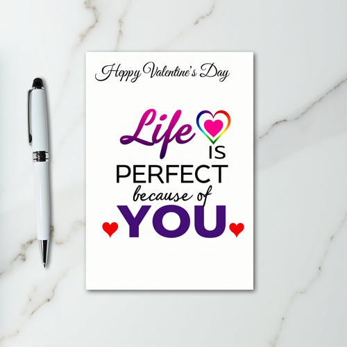 Happy Valentines Day Perfect You Card