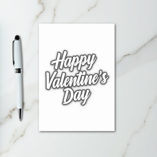 Happy Valentines Day Raised Card