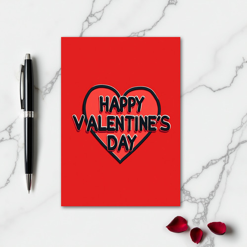 Happy Valentines Day Simple Card