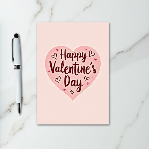 Happy Valentines Day Smooth Heart Card