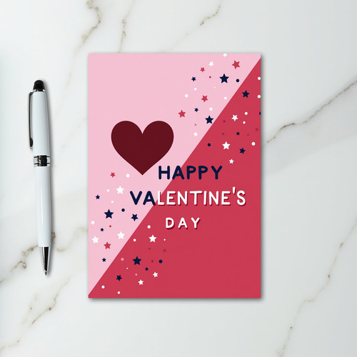 Happy Valentines Day Starry Card