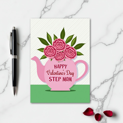 Happy Valentines Day Step Mom Card