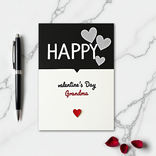 Happy Valentines Grandma Art Card