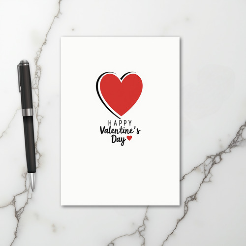 Happy Valentines Heart Greeting Card