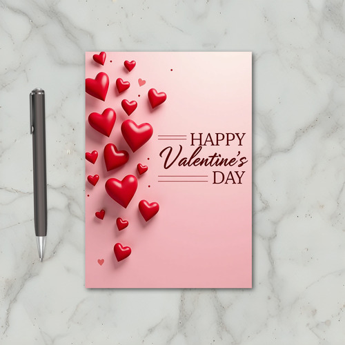 Happy Valentines Hearts Card