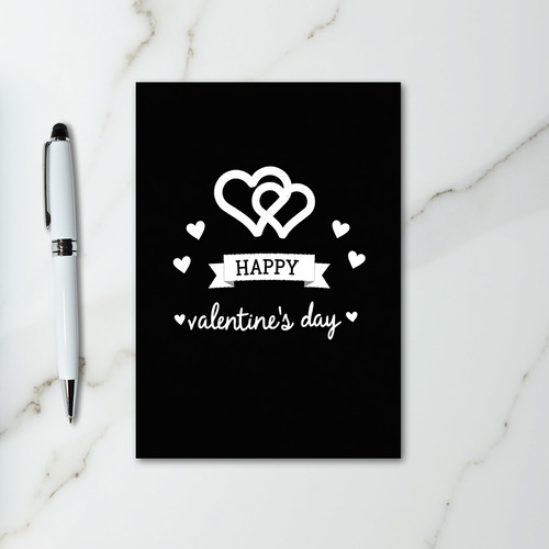 Happy Valentines Intertwined Hearts Card