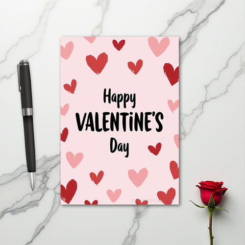 Happy Valentines Love Heart Card