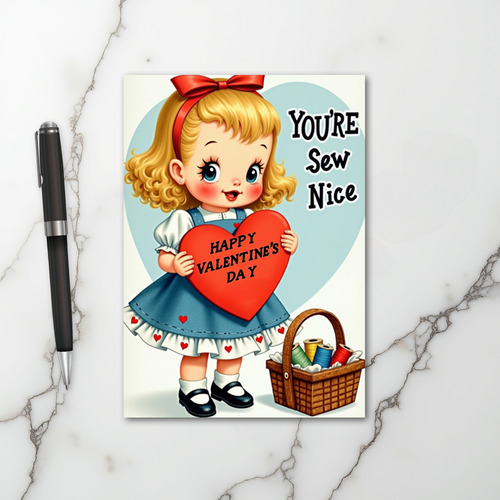 Happy Valentines Sew Nice Card