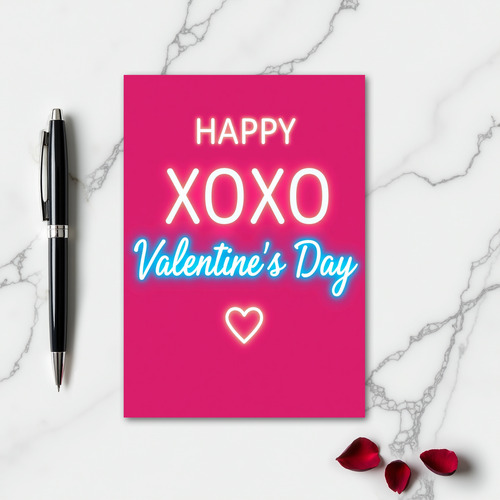 Happy Valentines Xoxo Card