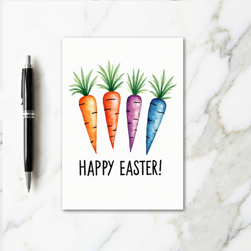 Happy Vegetable Easter Card