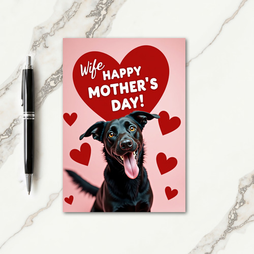 Happy Wife Mothers Day Card