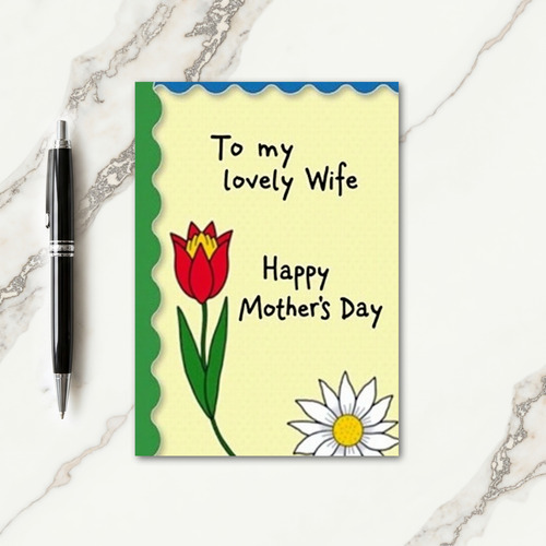 Happy Wifes Mother Day Card