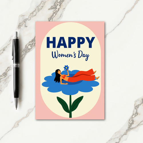Happy Womens Day Floral Card