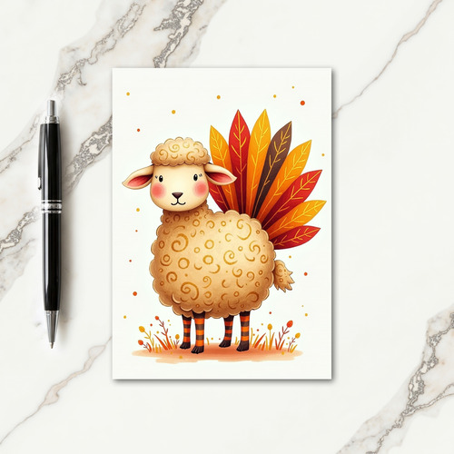 Happy Woolly Harvest Card