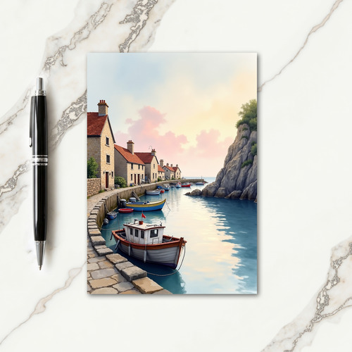Harbor Scene Fathers Day Card