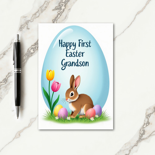 Hare And Spring Bloom Greeting Card