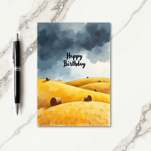 Harvest Birthday Card