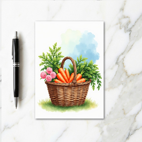 Harvest Bounty Watercolor Card