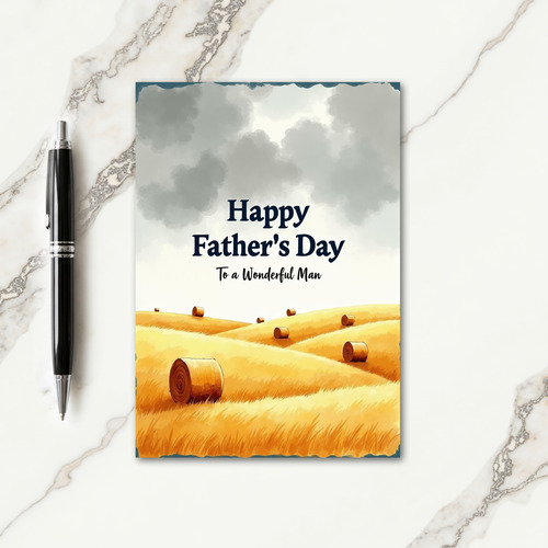 Harvest Bundles Fathers Day Card