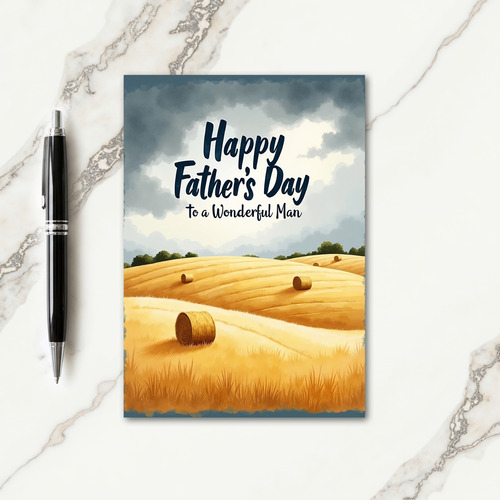 Harvest Fathers Day Wish Card