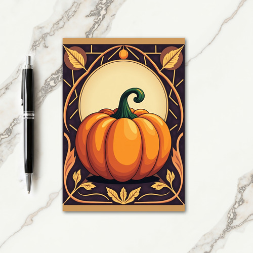 Harvest Gourd Blessing Card