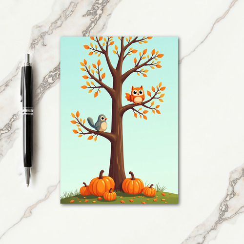 Harvest Gourds Blessing Card thumbnail