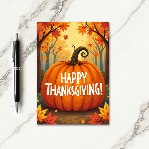 Harvest Happy Thanksgiving Card thumbnail
