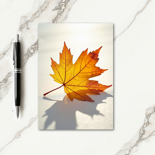 Harvest Maple Leaf Card