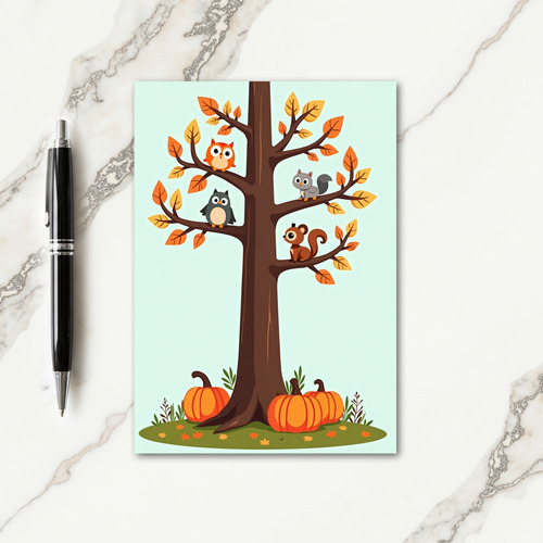 Harvest Tree Gathering Card