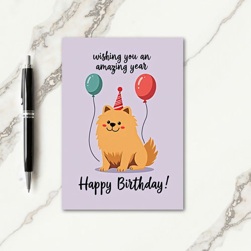 Hat Puppy Celebration Card