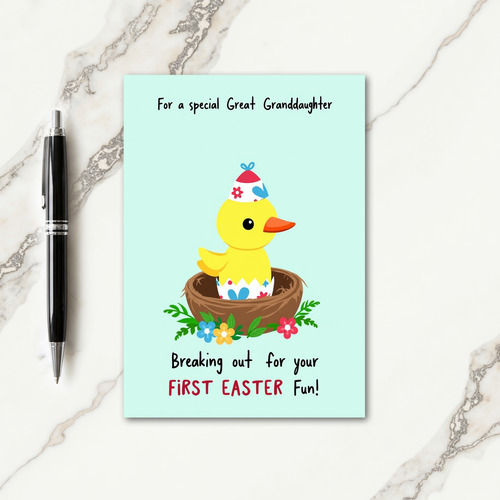 Hatchling Floral Pattern Occasion Card