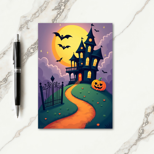 Haunted Mansion Moonlit Night Card