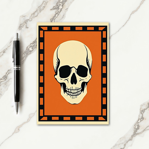 Haunting Skull Frame Card