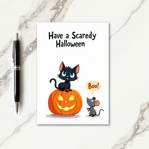 Have A Scaredy Halloween Card
