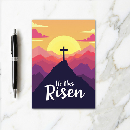He Has Risen Scene Card