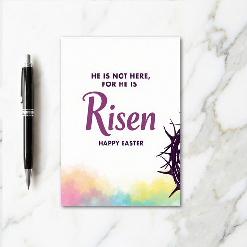 He Is Risen Happy Easter Card