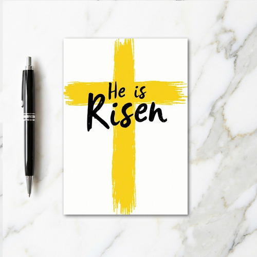 He Is Risen Minimalist Card
