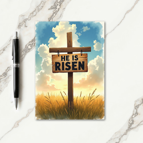 He Is Risen Scene Card