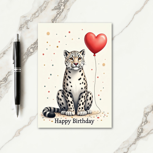 Heart Balloon Birthday Card