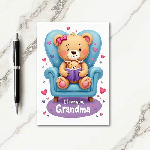 Heart Chair Mothers Day Card