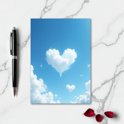Heart Cloudscape Love Card