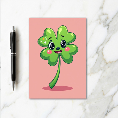 Heart Clover Happiness Card