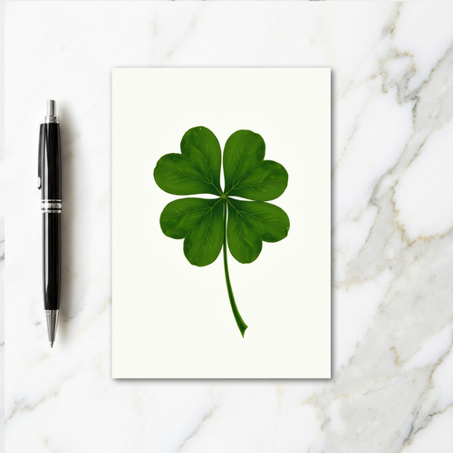Heart Clover Luck Art Card