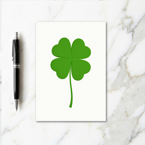 Heart Clover Luck Card
