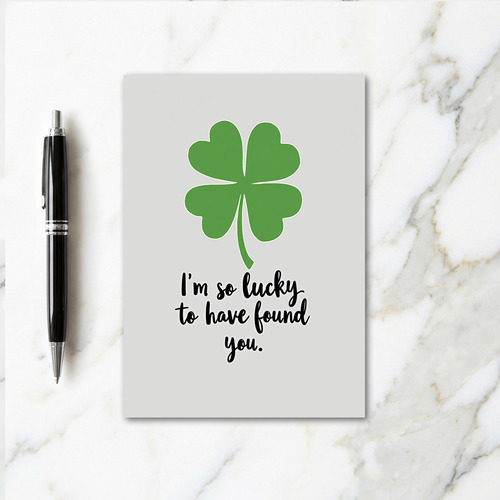 Heart Clover Lucky Find Card