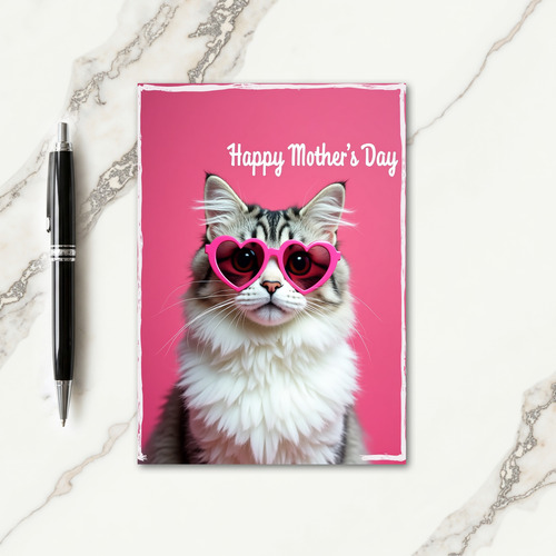 Heart Glasses Mothers Day Card