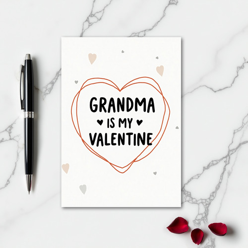 Heart Grandma Valentine Card