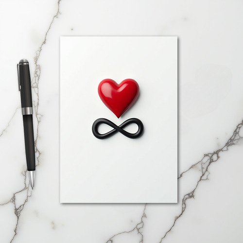 Heart Infinity Forever Card